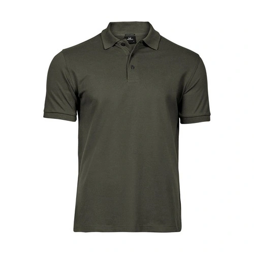 Manga corta Polo orgánico ajustado Luxury hombre