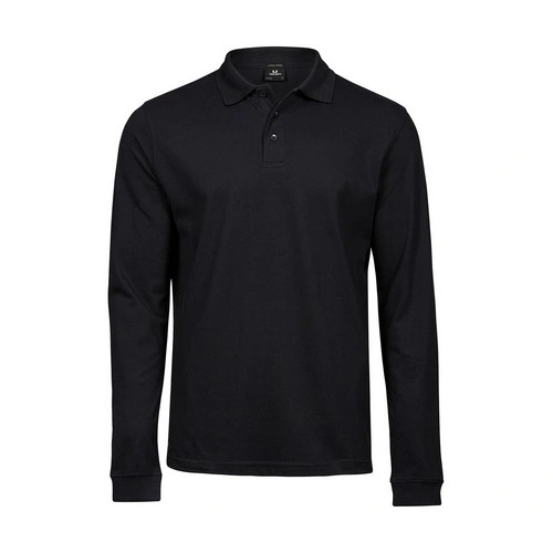 Manga larga Polo orgánico de manga larga Luxury hombre