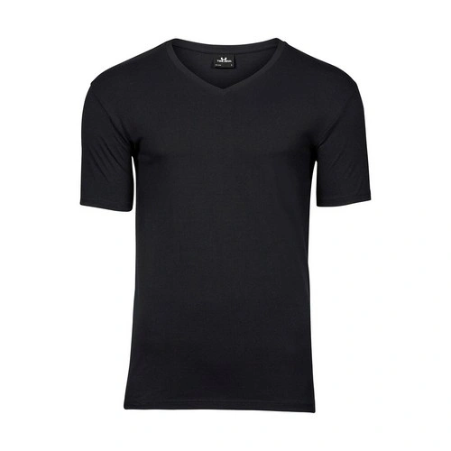Manga corta Camiseta cuello V ajustada hombre