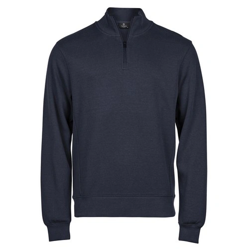 sudadera Sudadera acanalada media cremallera Interlock