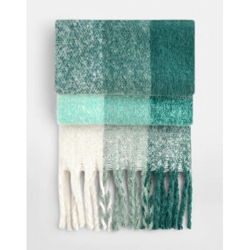bufanda Nuevo Otono Fluffy Check Scarf