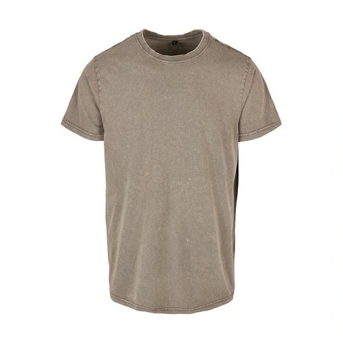 camiseta Acid Washed Round Neck Tee