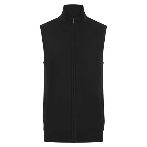 Jersey con cremallera sin mangas hombre br/