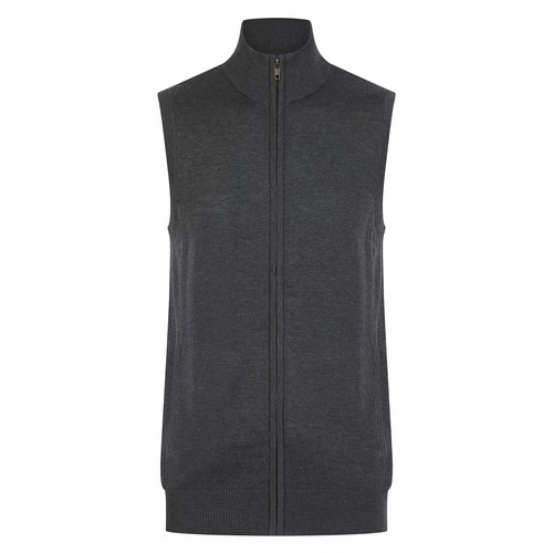 Jersey con cremallera sin mangas hombre br/