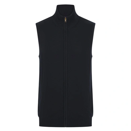 Jersey con cremallera sin mangas hombre br/