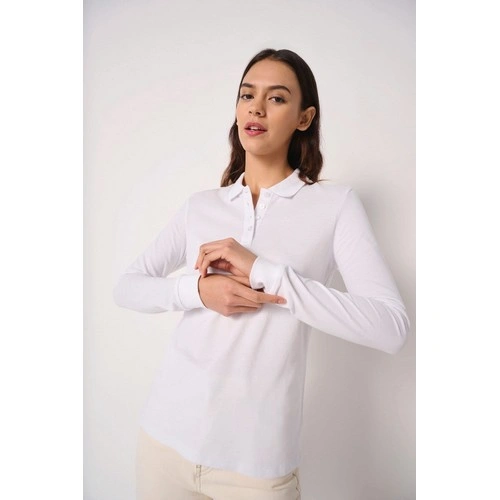 Polo punto piqué LSL mujer