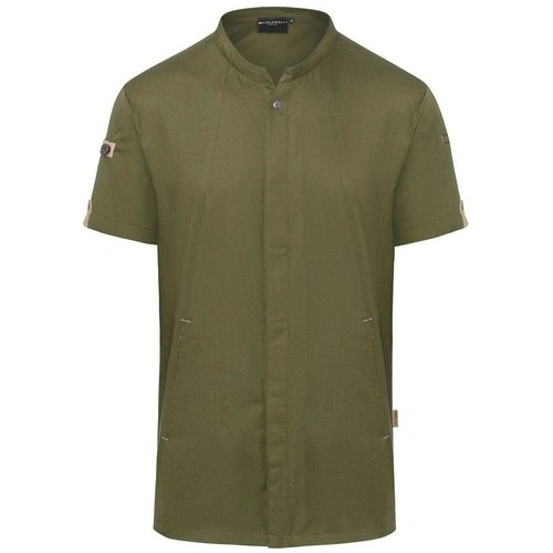 chaqueta cocinero NUEVO 2025 Short-Sleeve Chef Jacket Green-Generation