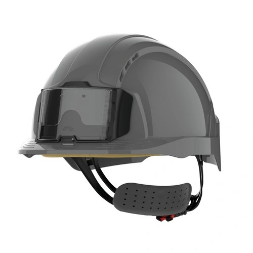 Casco de seguridad EVOLite con portacredenciales, ventilado, ajuste con rueda