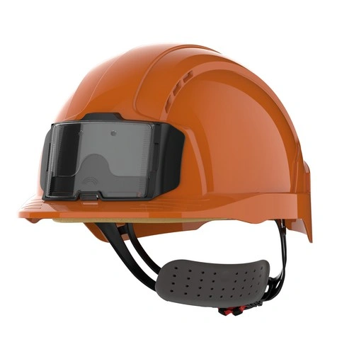 Casco de seguridad EVOLite con portacredenciales, ventilado, ajuste con rueda