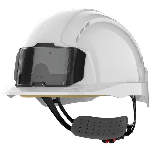 Casco de seguridad EVOLite con portacredenciales, ventilado, ajuste con rueda