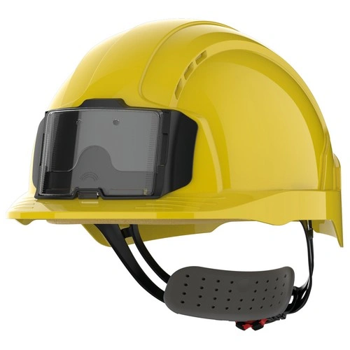 Casco de seguridad EVOLite con portacredenciales, ventilado, ajuste con rueda