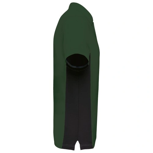 Polo de punto piqué manga corta bicolor hombre