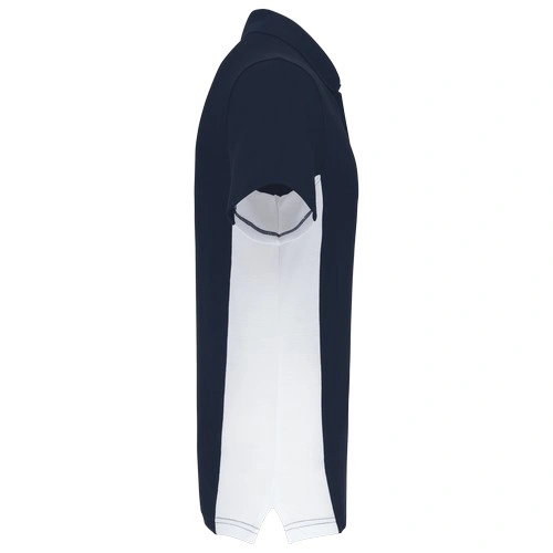 Polo de punto piqué manga corta bicolor hombre