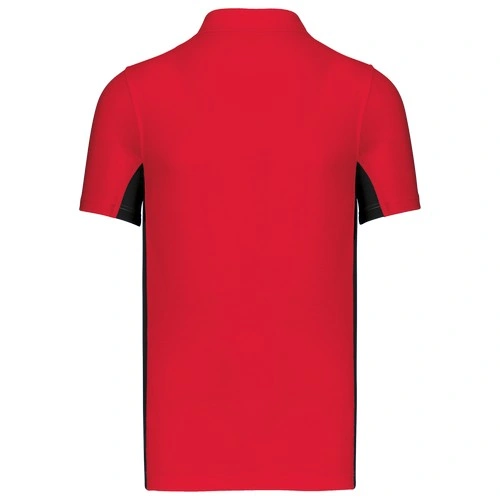 Polo de punto piqué manga corta bicolor hombre