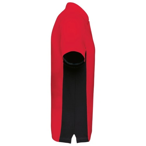 Polo de punto piqué manga corta bicolor hombre