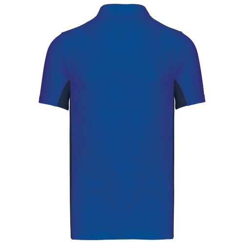 Polo de punto piqué manga corta bicolor hombre