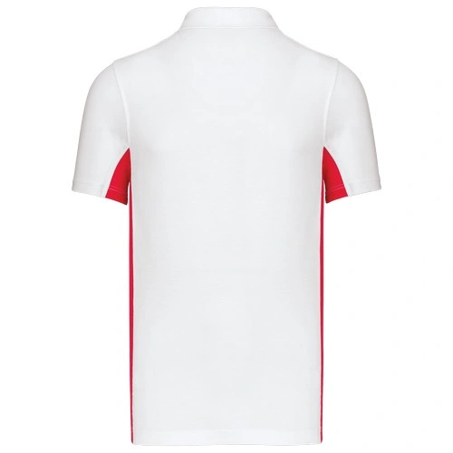 Polo de punto piqué manga corta bicolor hombre