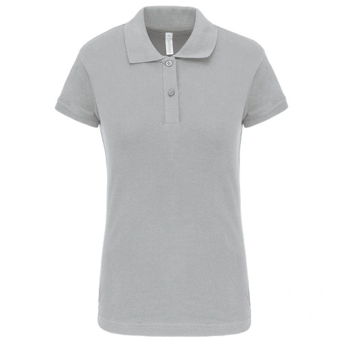 Polo de punto piqué manga corta mujer