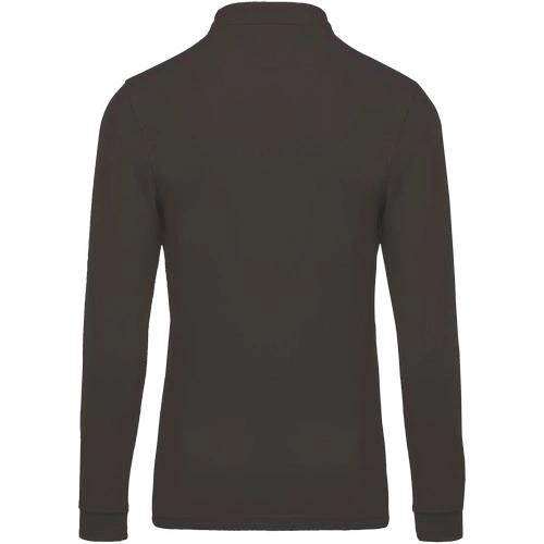 Polo piqué de manga larga de hombre