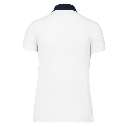 Polo jersey bicolor mujer