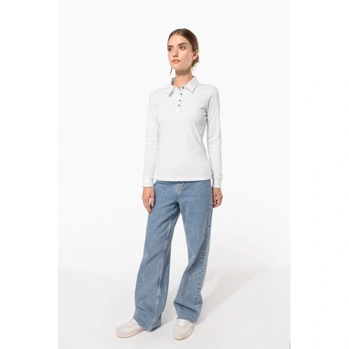 Polo jersey manga larga mujer