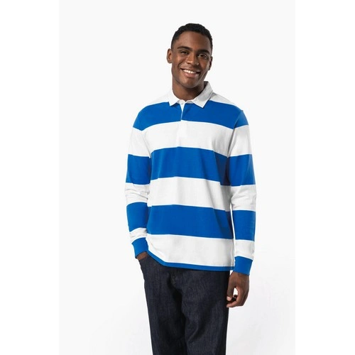 Polo a rayas manga larga unisex