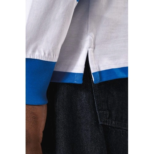 Polo a rayas manga larga unisex