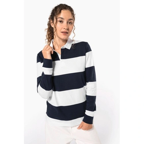 Polo a rayas manga larga unisex