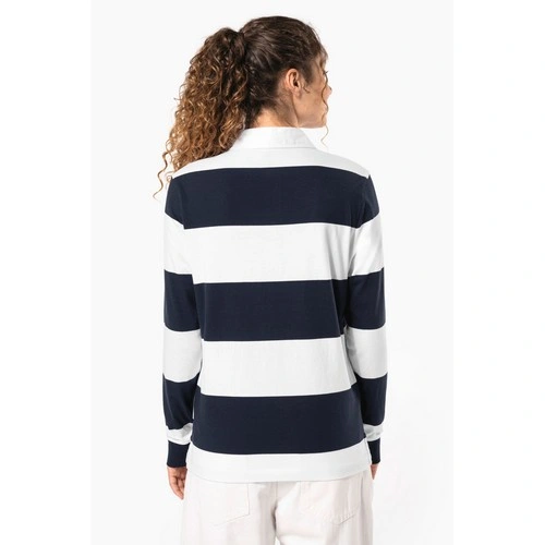 Polo a rayas manga larga unisex