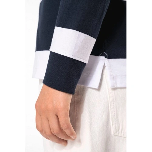 Polo a rayas manga larga unisex