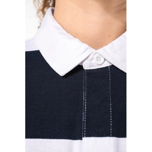 Polo a rayas manga larga unisex