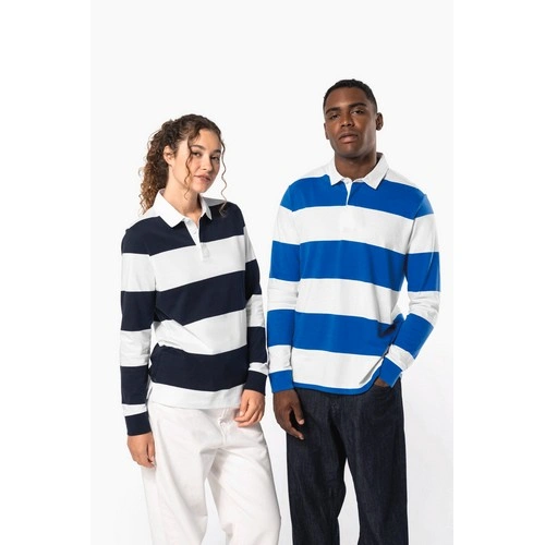 Polo a rayas manga larga unisex
