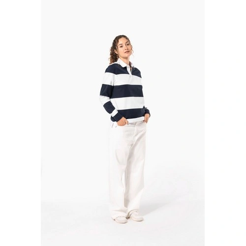 Polo a rayas manga larga unisex