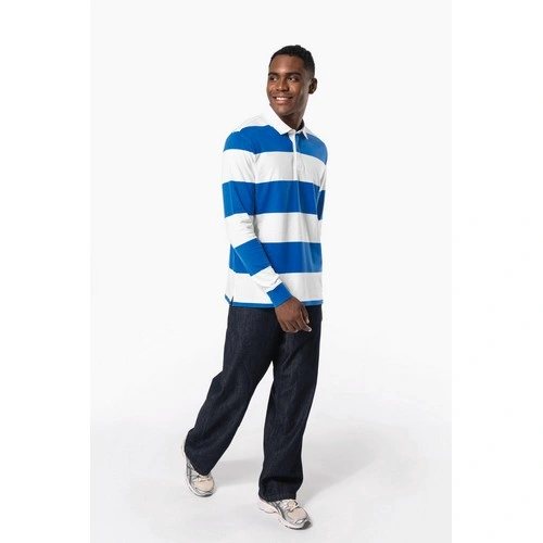 Polo a rayas manga larga unisex