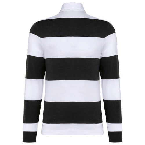 Polo a rayas manga larga unisex