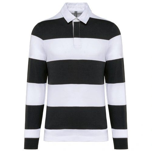 Polo a rayas manga larga unisex