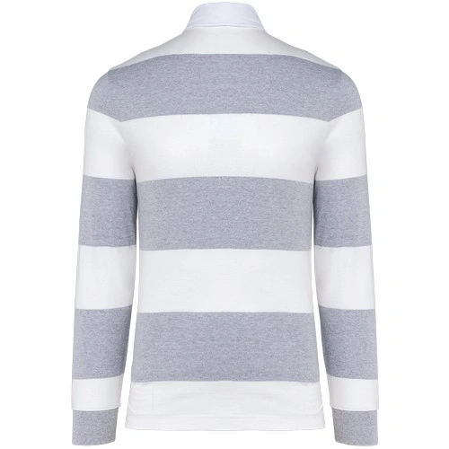 Polo a rayas manga larga unisex