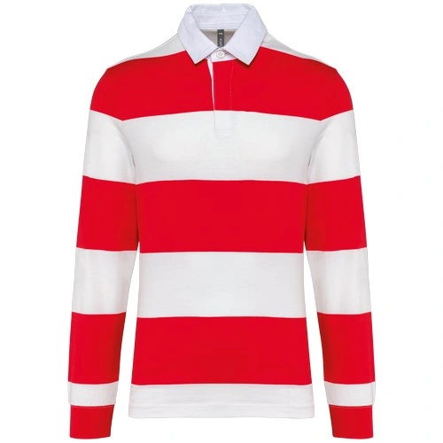 Polo a rayas manga larga unisex