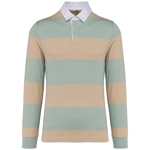 Polo a rayas manga larga unisex