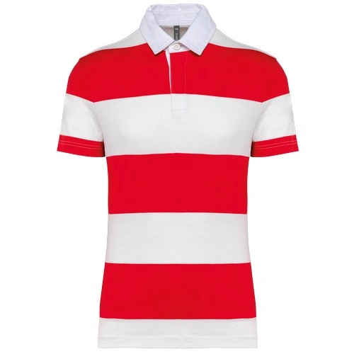 Polo a rayas manga corta unisex
