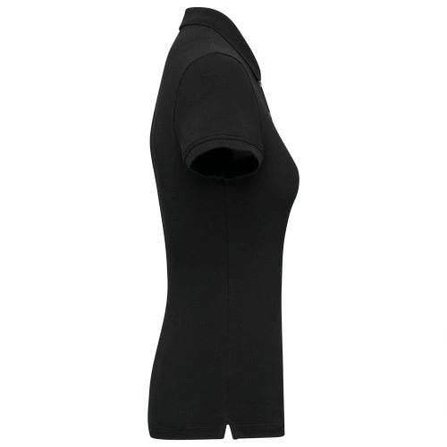 Polo de punto piqué manga corta mujer