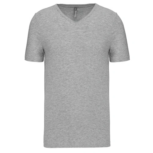 Camiseta con elastano cuello de pico hombre