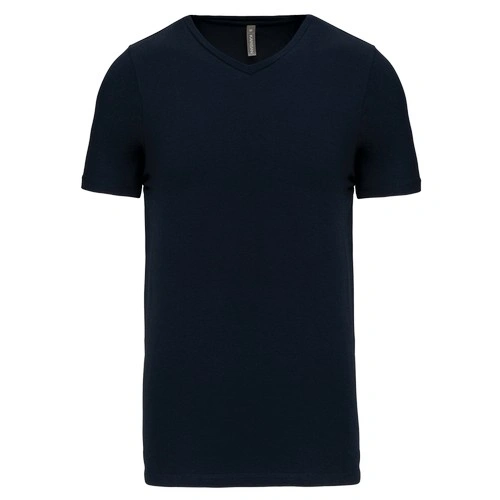 Camiseta con elastano cuello de pico hombre