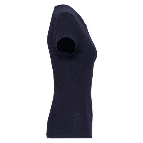 Camiseta con elastano cuello de pico mujer