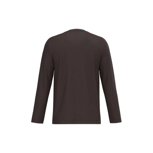 Camiseta manga larga y cuello de pico hombre