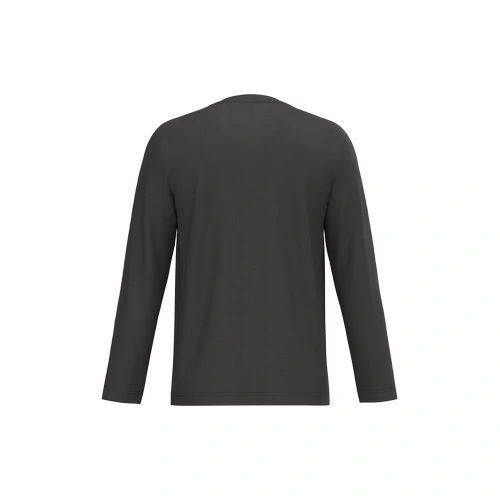 Camiseta manga larga y cuello de pico hombre