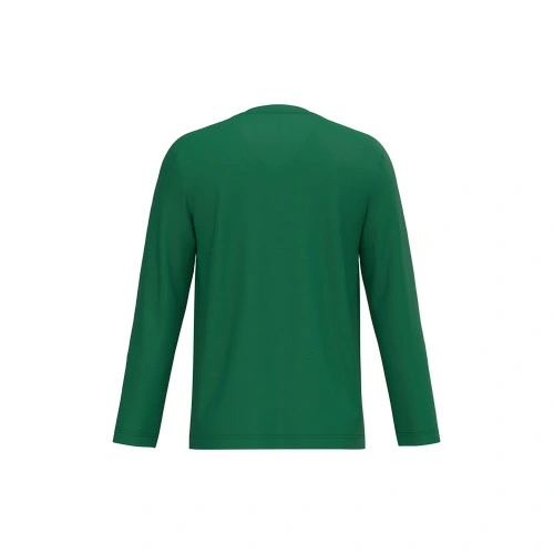 Camiseta manga larga y cuello de pico hombre