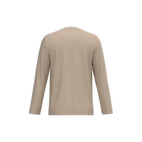 Camiseta manga larga y cuello de pico hombre