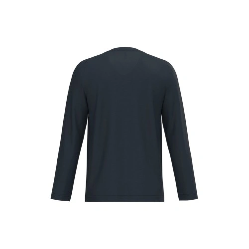 Camiseta manga larga y cuello de pico hombre