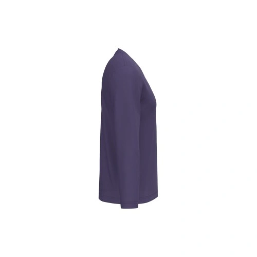 Camiseta manga larga y cuello de pico hombre
